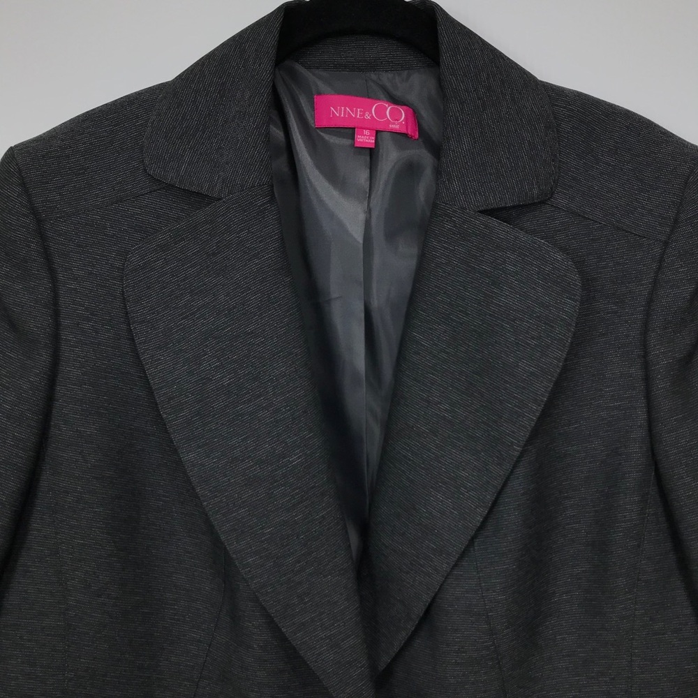 HP🛍 Nine & Co. Suit Jacket Blazer Size 16 - Picture 7 of 9